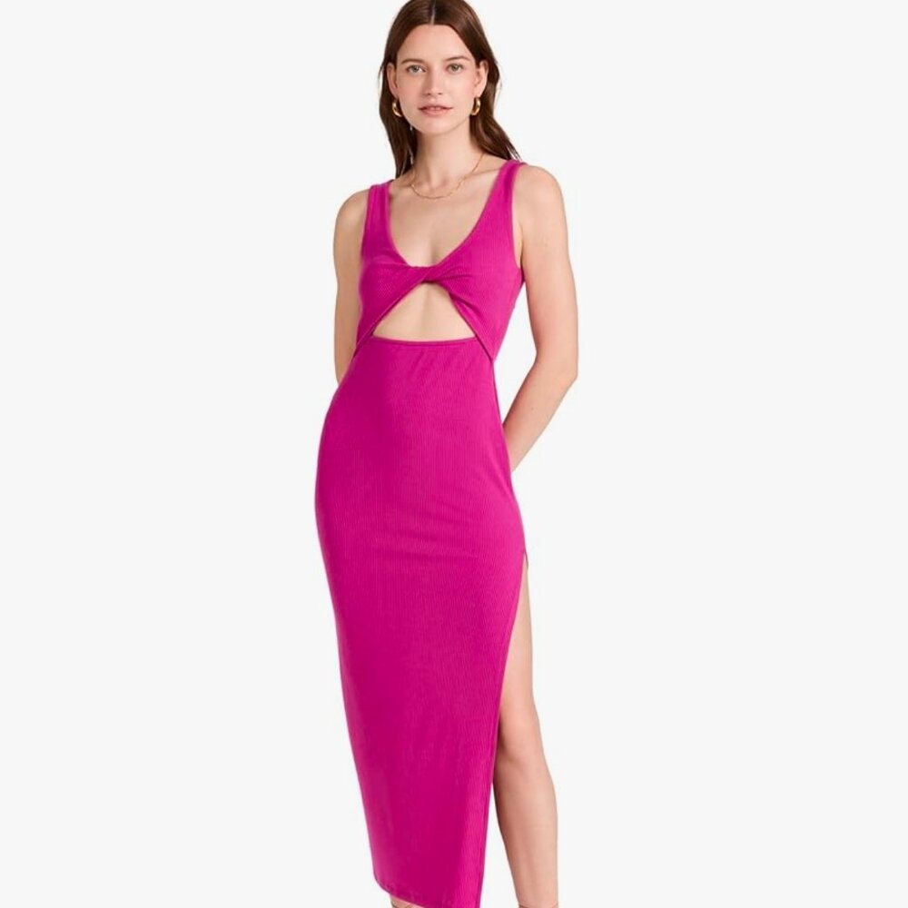 L*Space Women's Nico Dress in Bougainvillea (hot pink color)